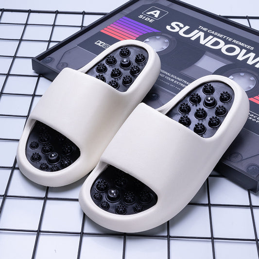 Ball massage slippers for men, home foot acupressure bathroom anti-slip acupressure foot therapy slippers for women, summer - image 1