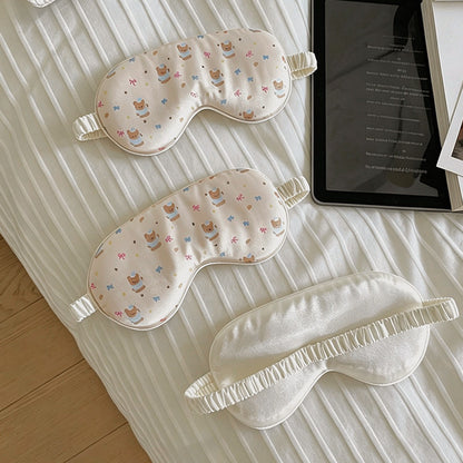 Cute Eye Mask for Light-Blocking Sleep, Zero Pressure, Comfortable for Women to Sleep In, Non-Tightening, Ice Silk Eye Mask for Students' Lunch Break - image 4