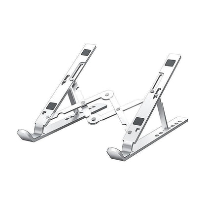 Laptop stand made of aluminum alloy, multifunctional, foldable, vertical support, storage, heat dissipation, adjustable height, rotatable - image 5