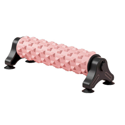Foam roller with spikes for muscle massage and relaxation, solid core for slimming legs, fitness and yoga, with detachable suction cup stand - image 5