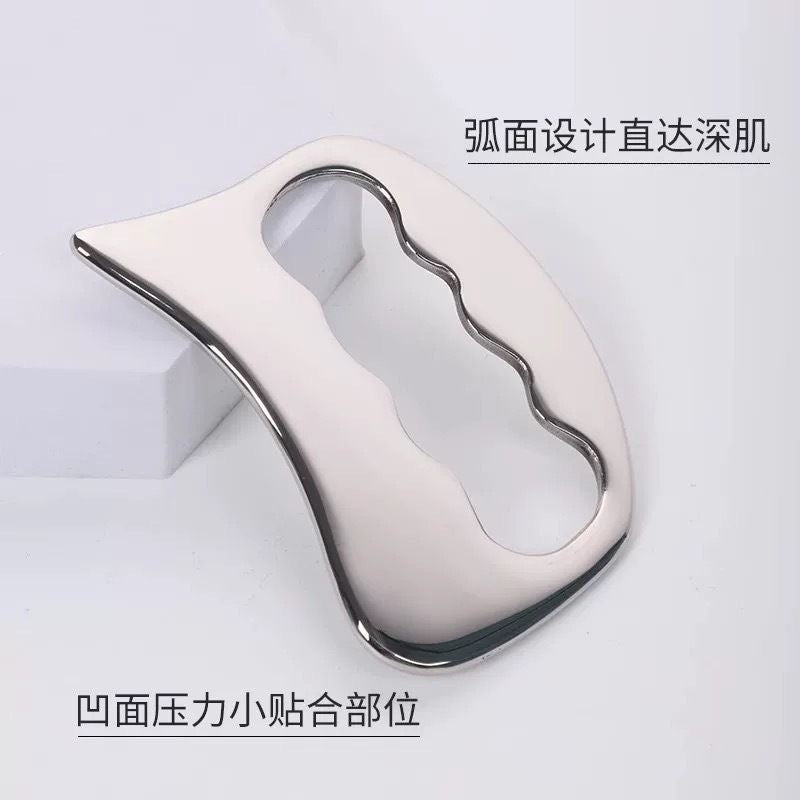 【New Product Launch】Stainless Steel Fascia Knife, Full Body Muscle Relaxation Scraping Board, Massage for Shoulder and Neck Muscle Relaxation - image 3