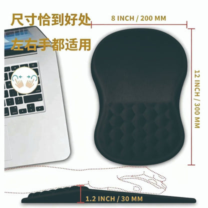 Memory foam wrist rest mouse pad ergonomic massage raised anti-slip office gaming keyboard wrist support f97 - image 2