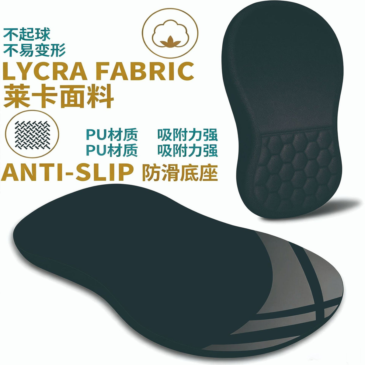Memory foam wrist rest mouse pad ergonomic massage raised anti-slip office gaming keyboard wrist support f97 - image 3