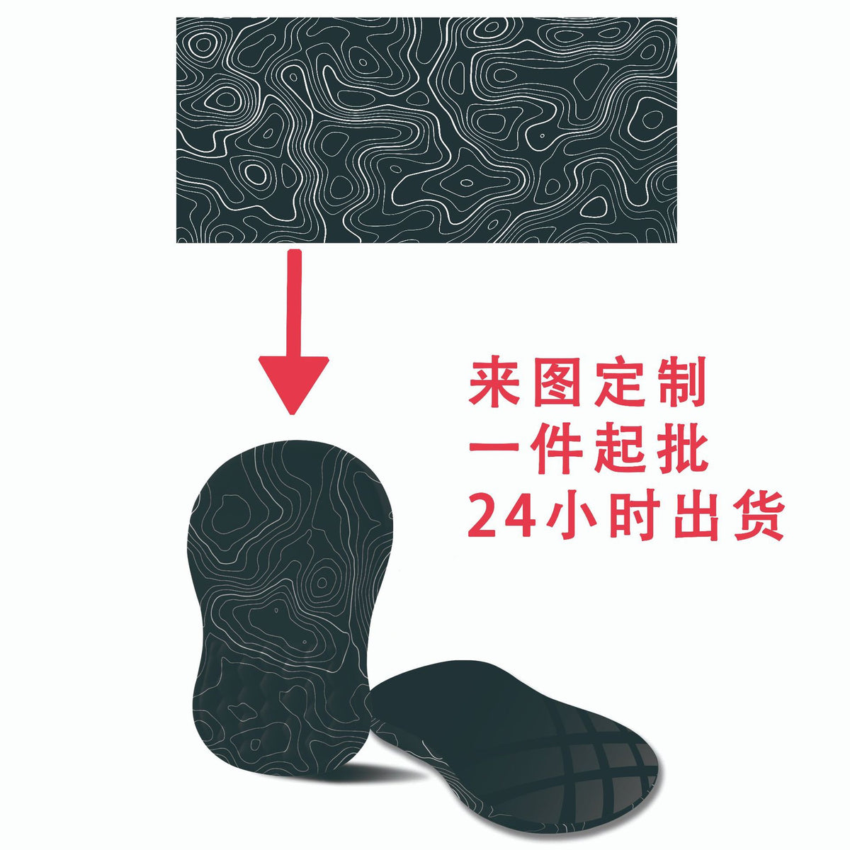 Memory foam wrist rest mouse pad ergonomic massage raised anti-slip office gaming keyboard wrist support f97 - image 4