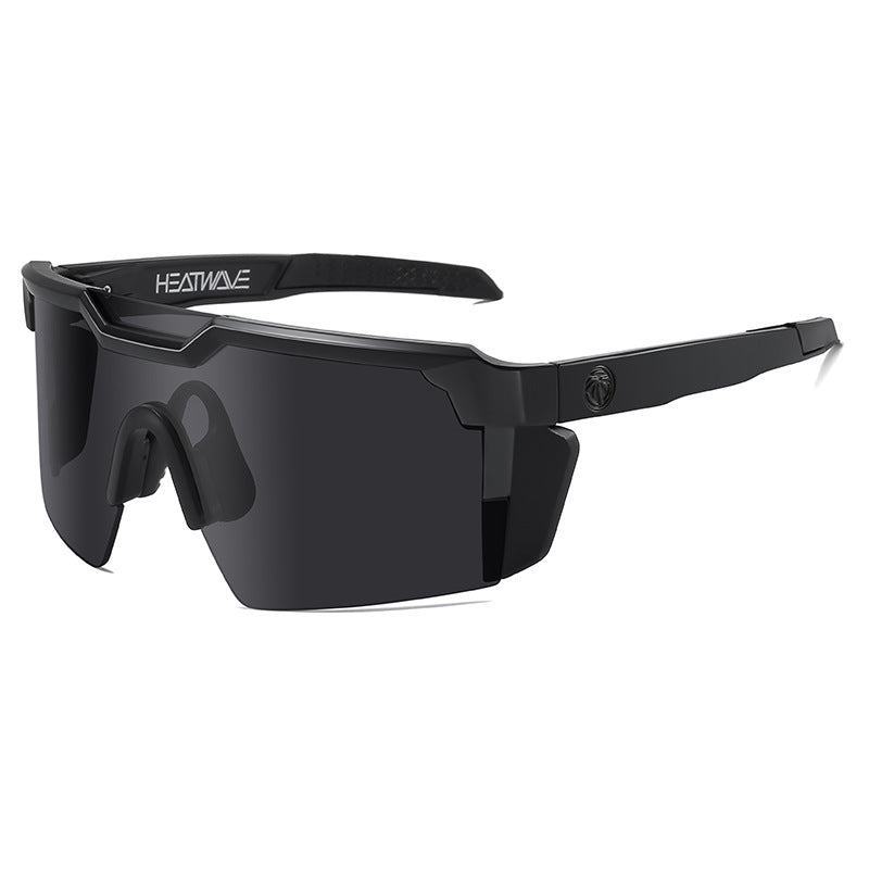 Real film cycling glasses, outdoor sports sunglasses, heat wave cross-border bestseller, large frame protective sunglasses - image 2