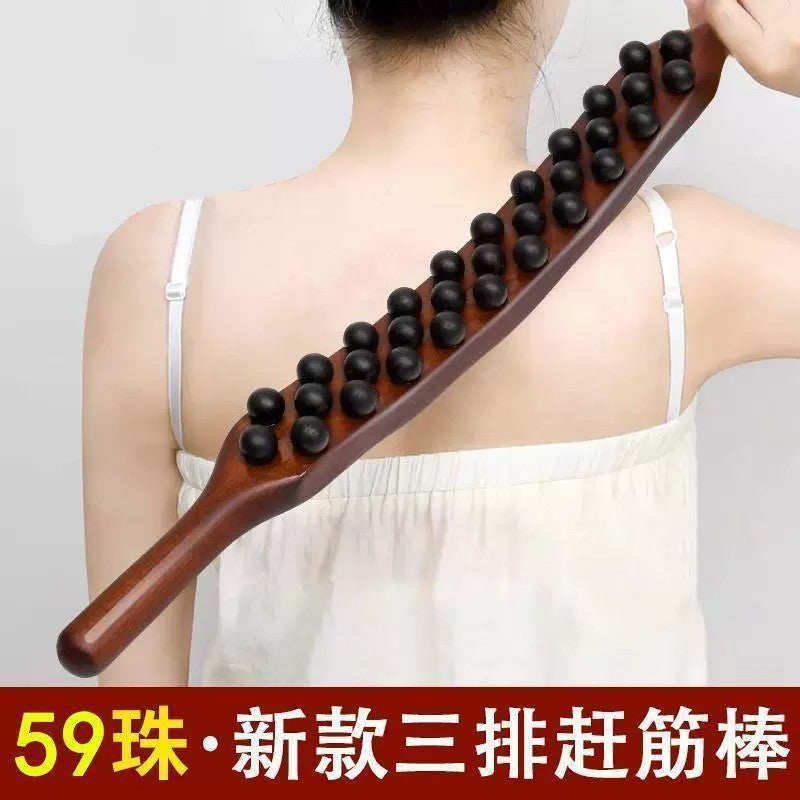 Handheld 59-bead massage roller, universal body massager for neck, waist, back, and abdomen, new model - image 5