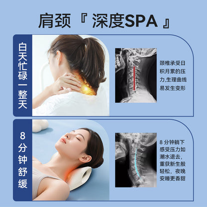 Cervical spine massager, neck relaxer, massage pillow, cervical spine corrector, home-use shoulder and neck relaxation U-shaped massage pillow - image 2