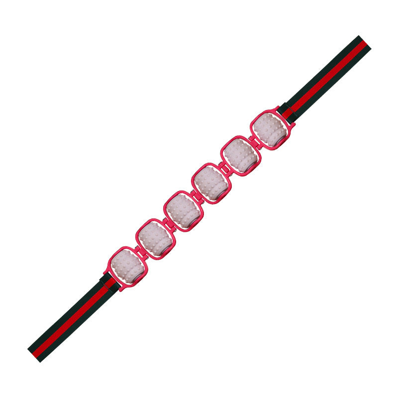 Multifunctional roller back massager, manual waist and neck massager, self-use back stretching tool - image 5