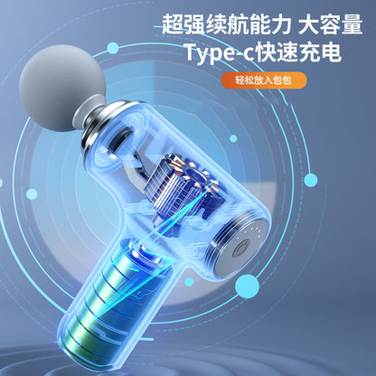 Fascia gun cross-border mini electric muscle massager for relaxing the cervical spine, professional-grade smart home portable fascia gun - image 2