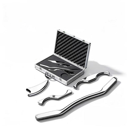 304 stainless steel fascia knife professional set for neck fascia, muscle meridian relaxation massage, shoulder and neck full-body scraper - image 5