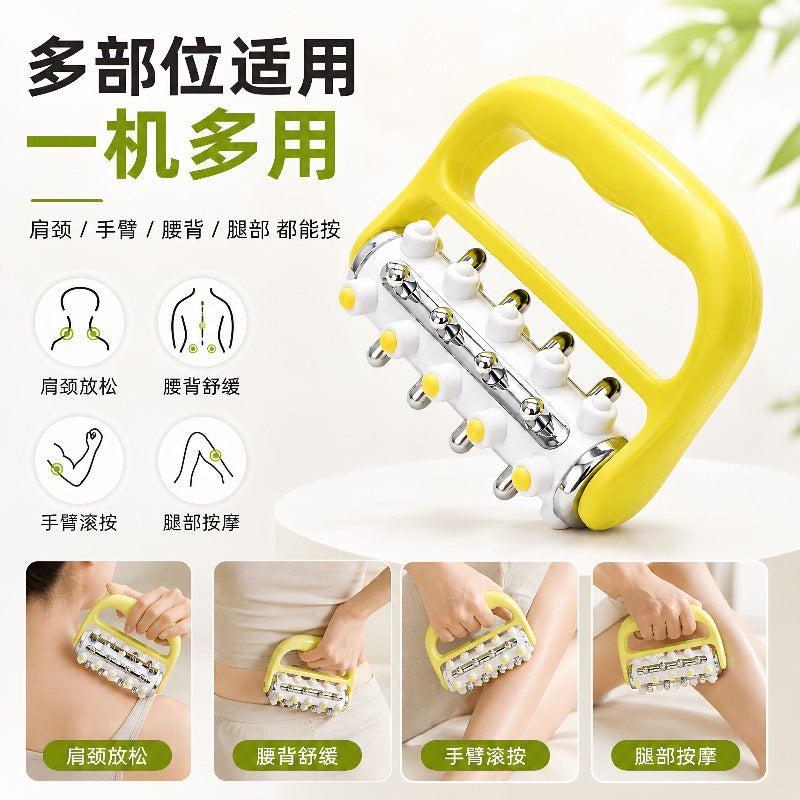 Handheld small roller leg massager, shoulder and neck massager, full body massager, rolling massager for shoulder, neck, waist, and back - image 2