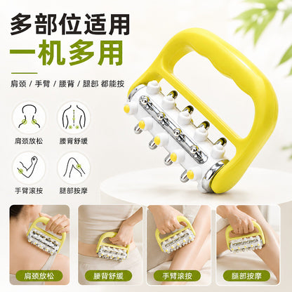Handheld small roller leg massager, shoulder and neck massager, full body massager, rolling massager for shoulder, neck, waist, and back - image 2