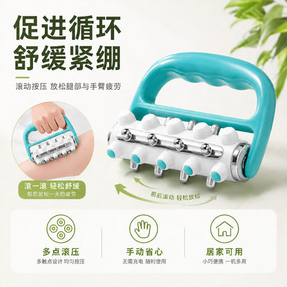 Handheld small roller leg massager, shoulder and neck massager, full body massager, rolling massager for shoulder, neck, waist, and back - image 3