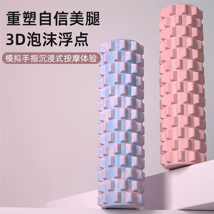Solid foam roller for muscle relaxation, spiky roller, slimming leg tool, massage roller, leg roller, yoga equipment - image 2