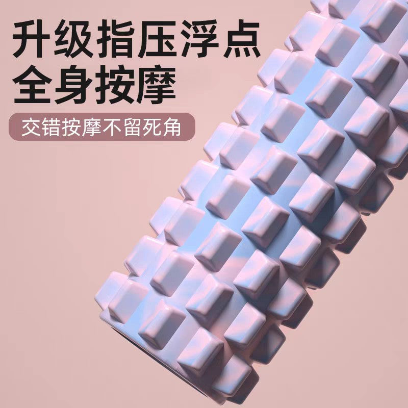 Solid foam roller for muscle relaxation, spiky roller, slimming leg tool, massage roller, leg roller, yoga equipment - image 3