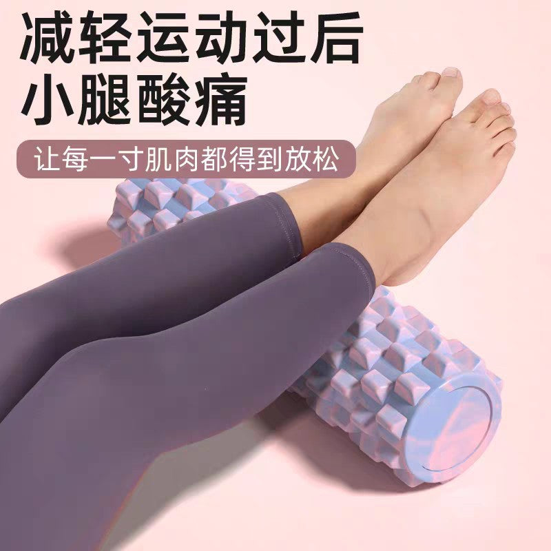 Solid foam roller for muscle relaxation, spiky roller, slimming leg tool, massage roller, leg roller, yoga equipment - image 4