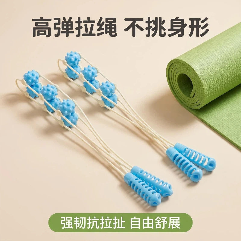 New ball massage back stretcher with plastic rollers for home use, extended bead manual relaxation equipment - image 3