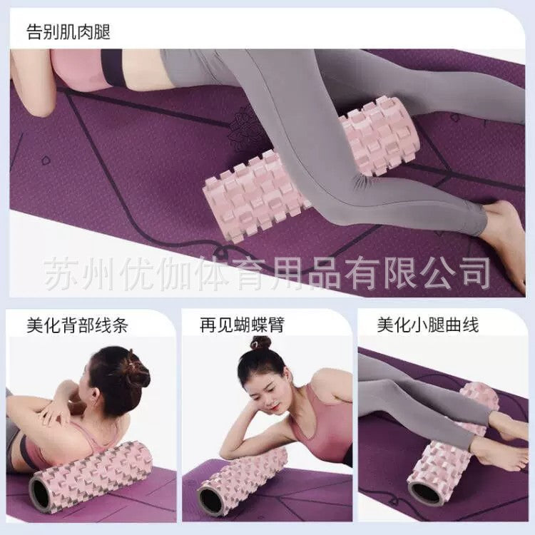 Foam roller for muscle relaxation, massage roller, fitness yoga column, fascia roller, solid foam roller for slimming legs - image 2
