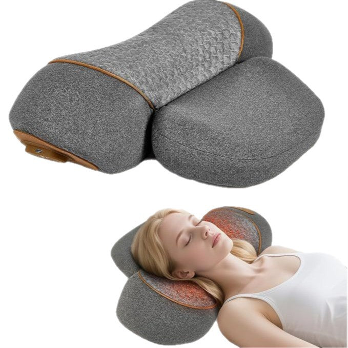 Amazon in-stock cervical pillow with English switch, neck protection massage pillow for sleeping, non-traction heating compress pillow - image 5