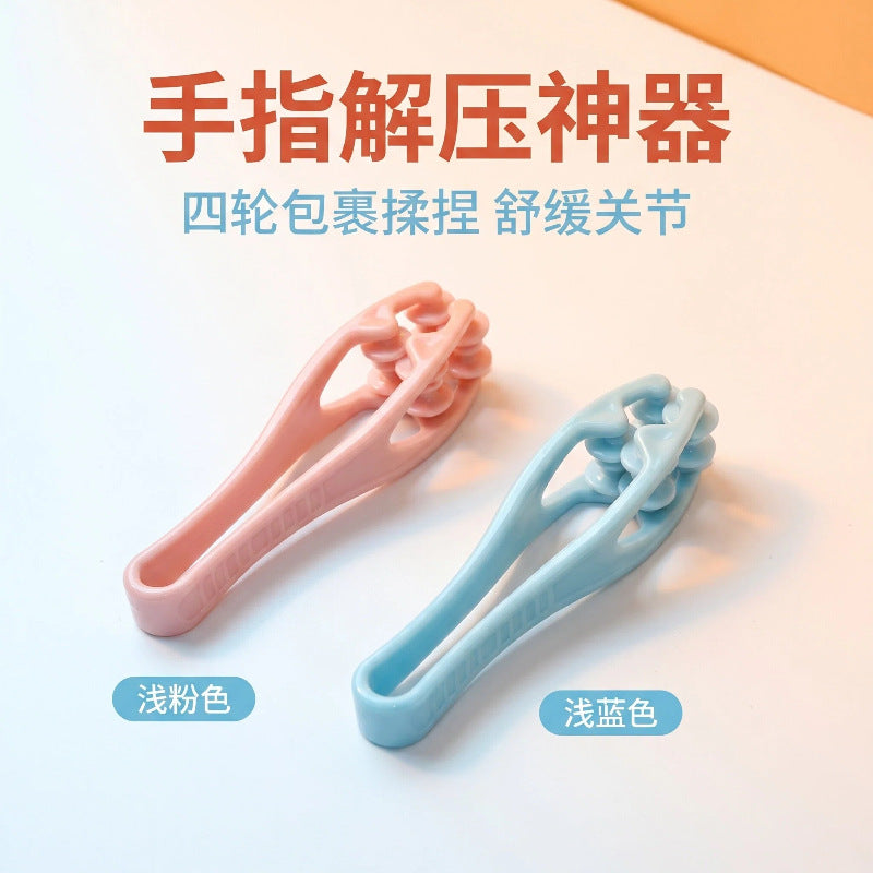 Handheld finger massager, multifunctional roller massager, meridian health care massager, roller-type hand ball physiotherapy device - image 1