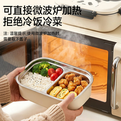 316 stainless steel insulated lunch box, 2026 new model, microwave heating, special lunch box for office workers and elementary school students - image 3