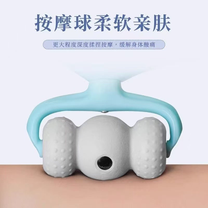 Manual Trapezius Muscle Massager for Shoulder and Neck, Relieves Neck Pain, Neck and Waist Roller Massager - image 4