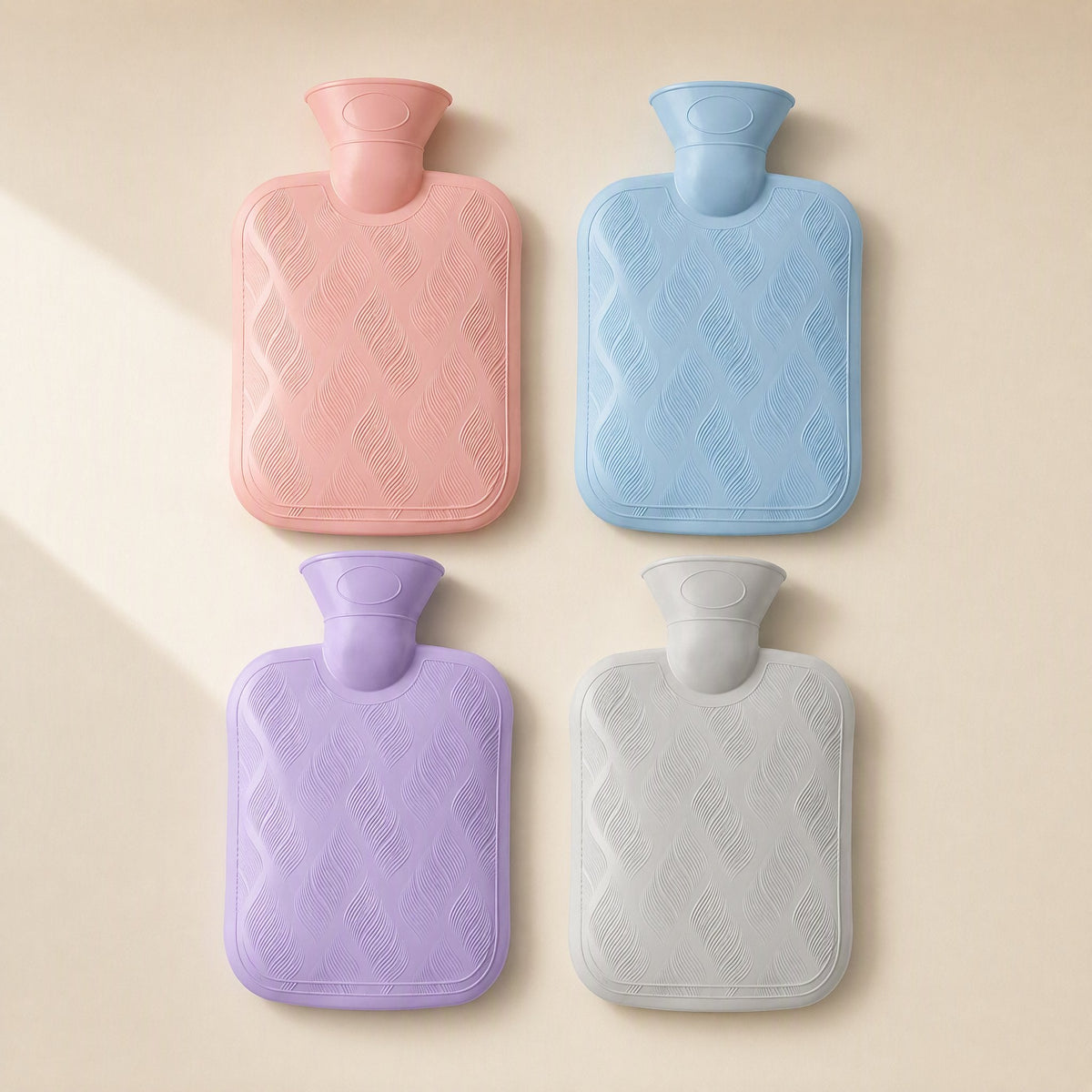 PVC hot water bottle with a water-filled inner liner - view 3