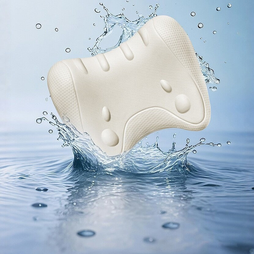 New cross-border W-shaped EVA massage cervical pillow, neck correction and soothing device, stretching cervical pillow, neck and shoulder massage pillow - image 2