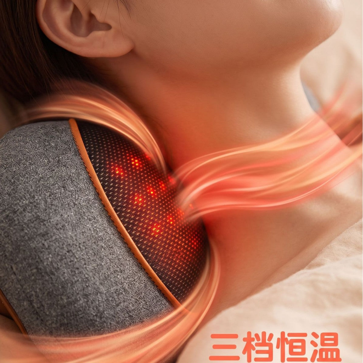 Cross-border red light massage pillow, neck support cushion, cervical spine pillow, vibrating multifunctional massage pillow, sleep aid, hot compress pillow - image 4