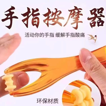 Finger massager relieves joint pain, roller-type massage clip, elastic massage clip, finger meridian care equipment - image 1