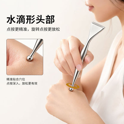 Facial Scraping Board, Stainless Steel Fascia Knife, Eye Massage Stick, Facial Acupressure Stick, Shoulder and Neck Meridian Massage Board - image 3