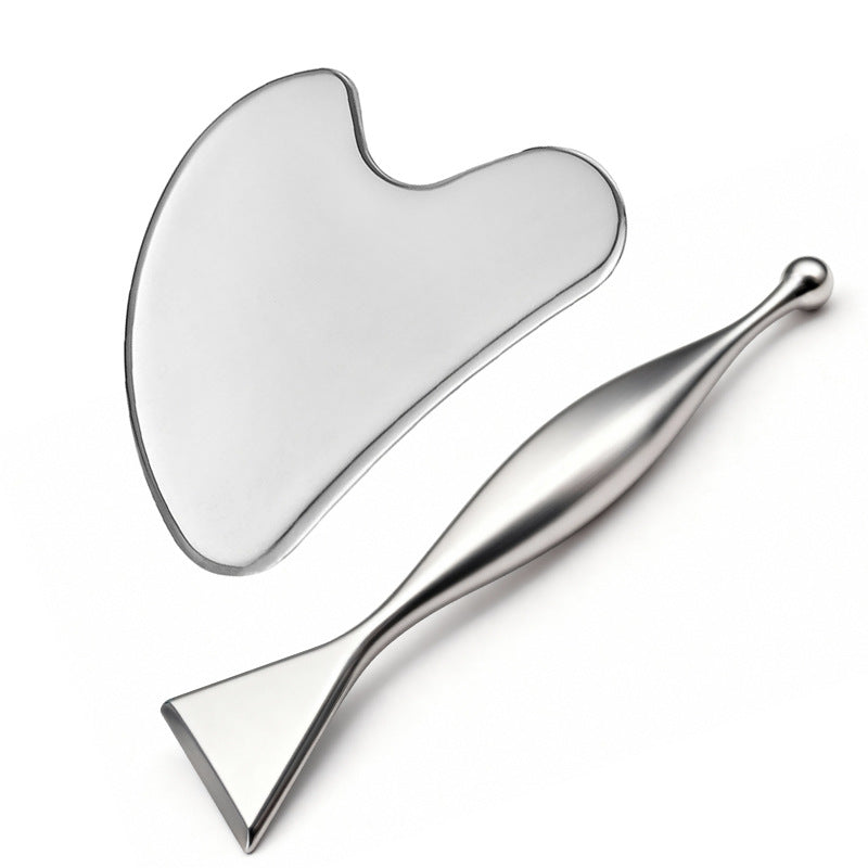 Facial Scraping Board, Stainless Steel Fascia Knife, Eye Massage Stick, Facial Acupressure Stick, Shoulder and Neck Meridian Massage Board - image 5