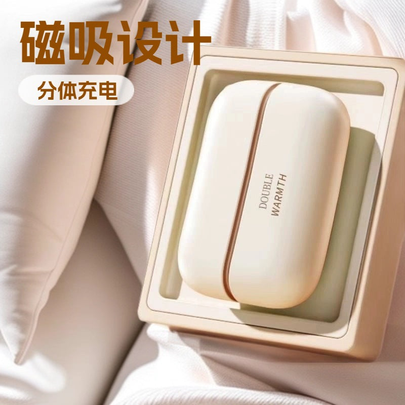 Creative Detachable Magnetic Double-Sided Heating Hand Warmer Portable Rechargeable Hand Warmer for Outdoor Winter Gifts - image 4