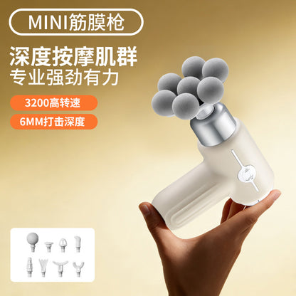 Fascia gun massager with 7 heads, electric vibration massage for muscle relief, USB rechargeable fascia gun - image 1