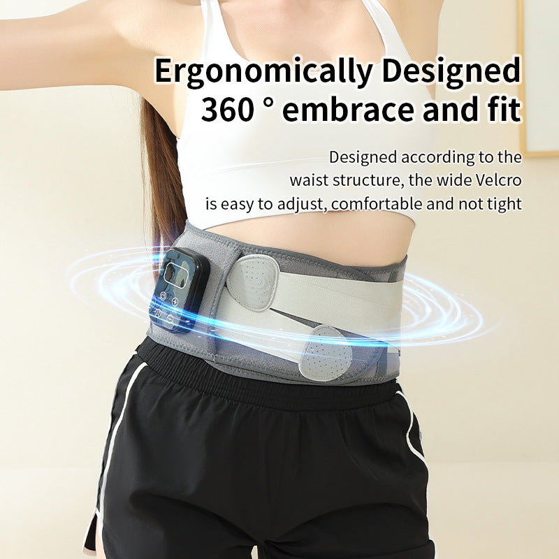 Cross-border heated massage waist belt with vibration, hot compress support, multi-level wireless charging, graphene heating, waist-warming - image 4