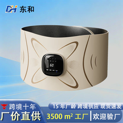 Abdominal massager, waist massager, abdominal strengthening micro-current heating belt, heating sports full-burning mesotherapy belt - image 1