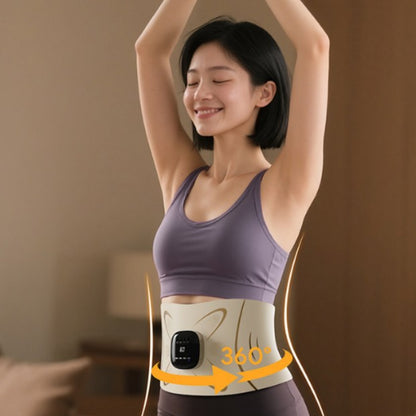 Abdominal massager, waist massager, abdominal strengthening micro-current heating belt, heating sports full-burning mesotherapy belt - image 4