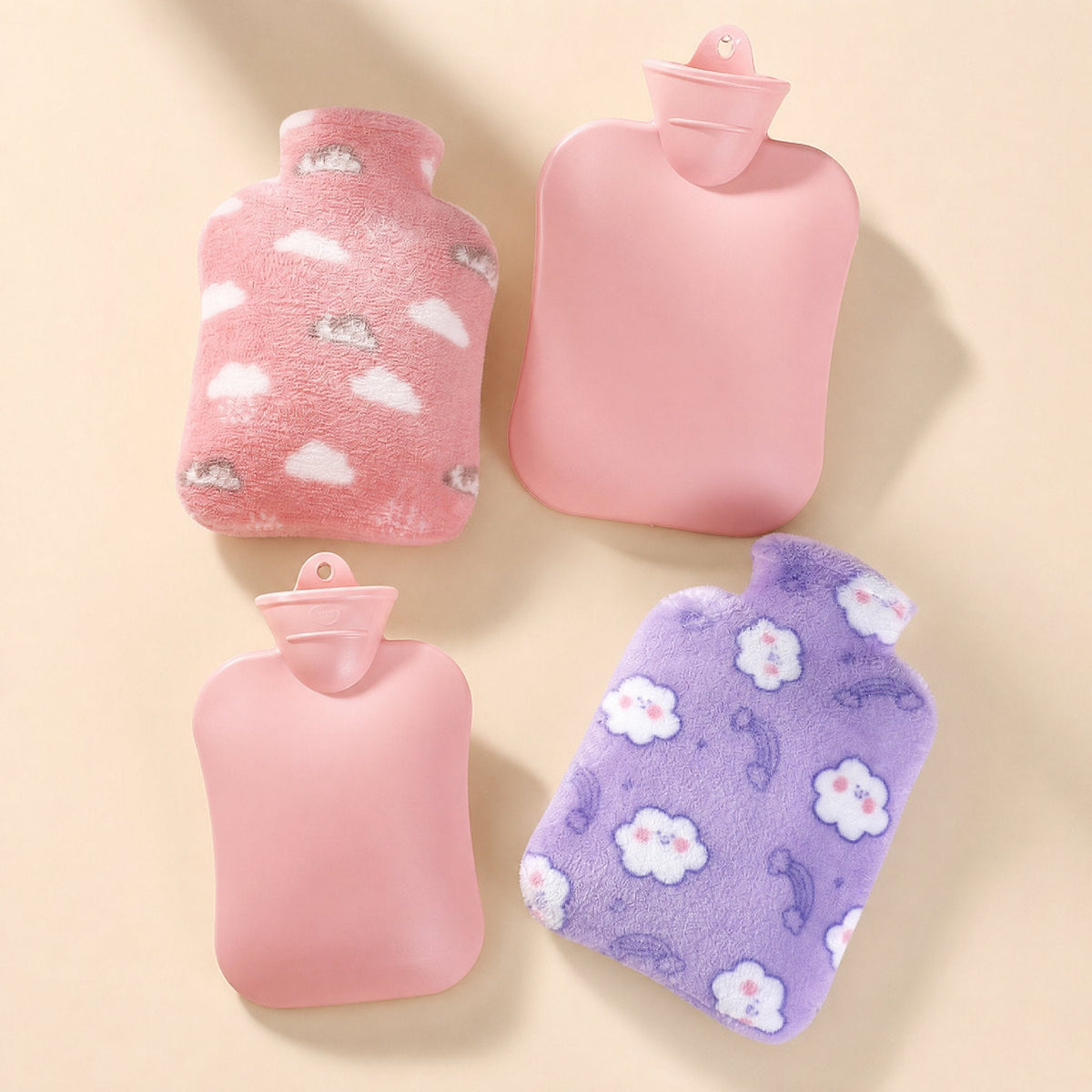 PVC water-filled cartoon plush hot water bottle with a hot-and-cold dual-use feature - view 3