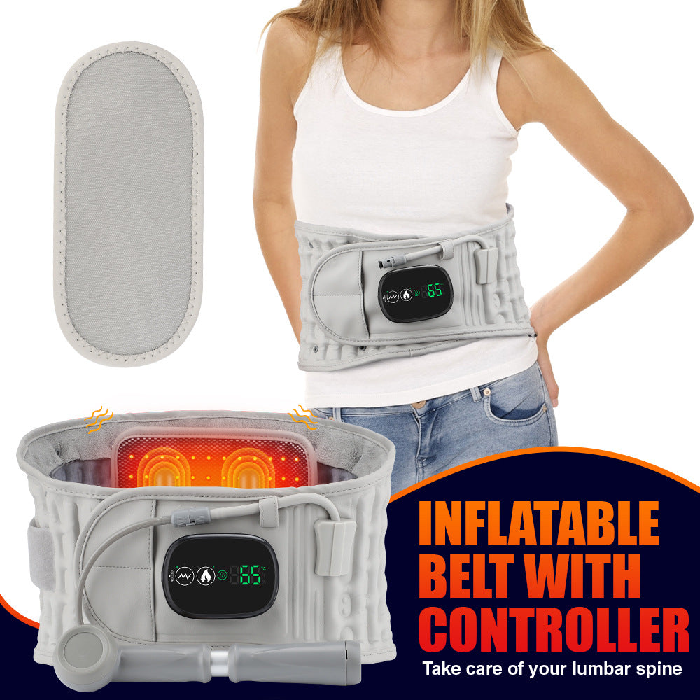 Cross-border inflatable waist support massager, abdominal warming, waist care, traction support, electric heating inflatable waist support - image 1