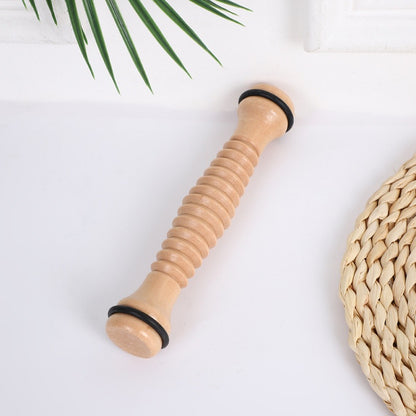 In-stock wooden full-body massager, wooden handheld roller massager, cervical and leg meridian tapping set - image 4
