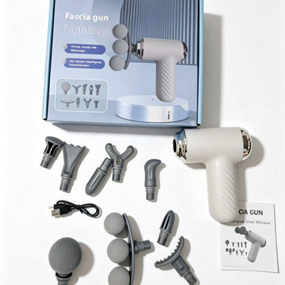 Cross-border mini fascia gun massager for muscle relaxation, deep vibration for shoulder, neck, waist, and back, electric fitness massager - image 2