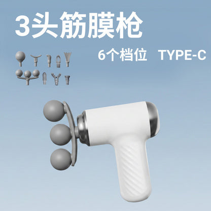Cross-border mini fascia gun massager for muscle relaxation, deep vibration for shoulder, neck, waist, and back, electric fitness massager - image 3