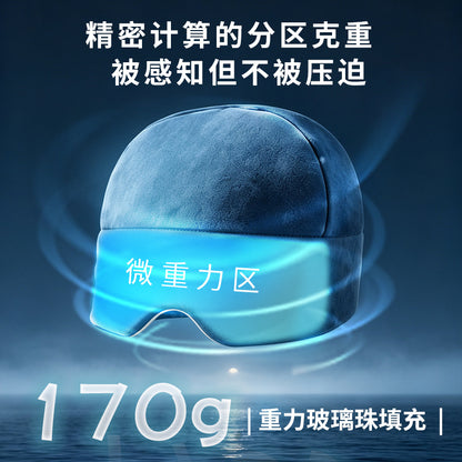 Micro-gravity deep sleep cap, eye mask, light-blocking, special for sleep, Australian wool, head protection, air conditioning, windproof, sleep aid, nap hat for - image 3