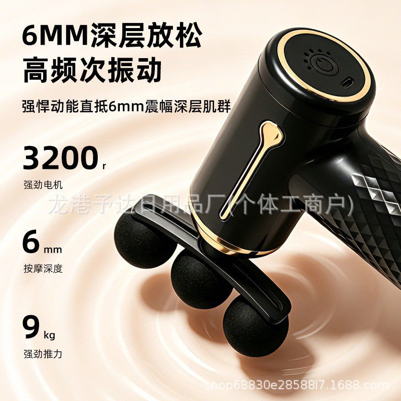 Cross-border mini fascia gun for home fitness and exercise, muscle relaxation massager, portable high-power electric massager - image 2