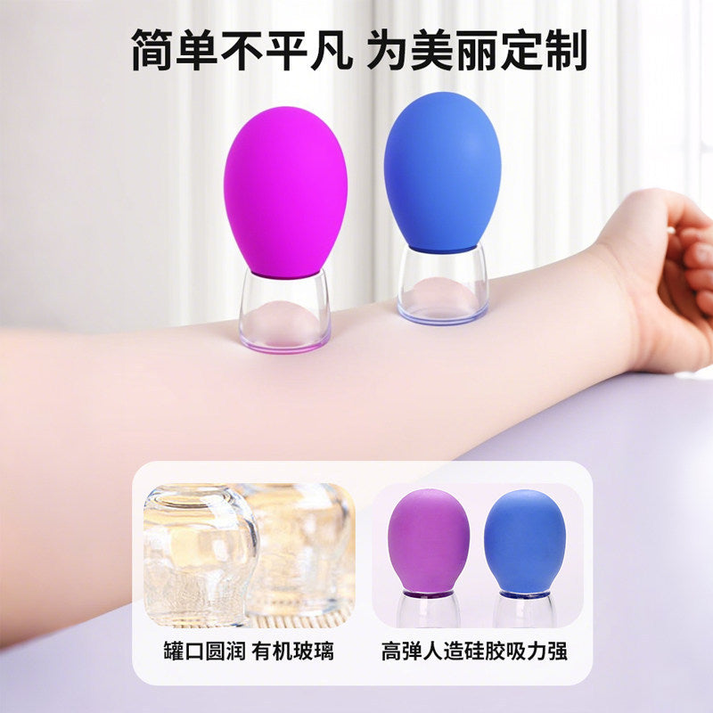 Head Relaxation Silicone Vacuum Cup Facial Cupping Device for Face Massage and Cupping Therapy - image 2