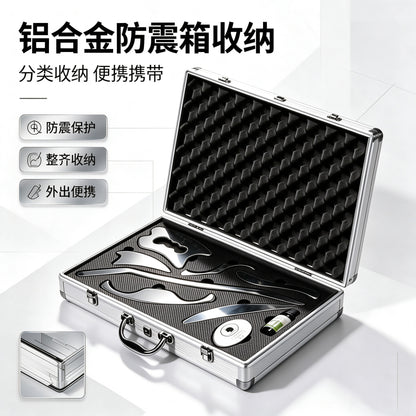 304 stainless steel fascia knife portable home-use gua sha board seven-piece set muscle massager sports relaxation massage knife - image 3