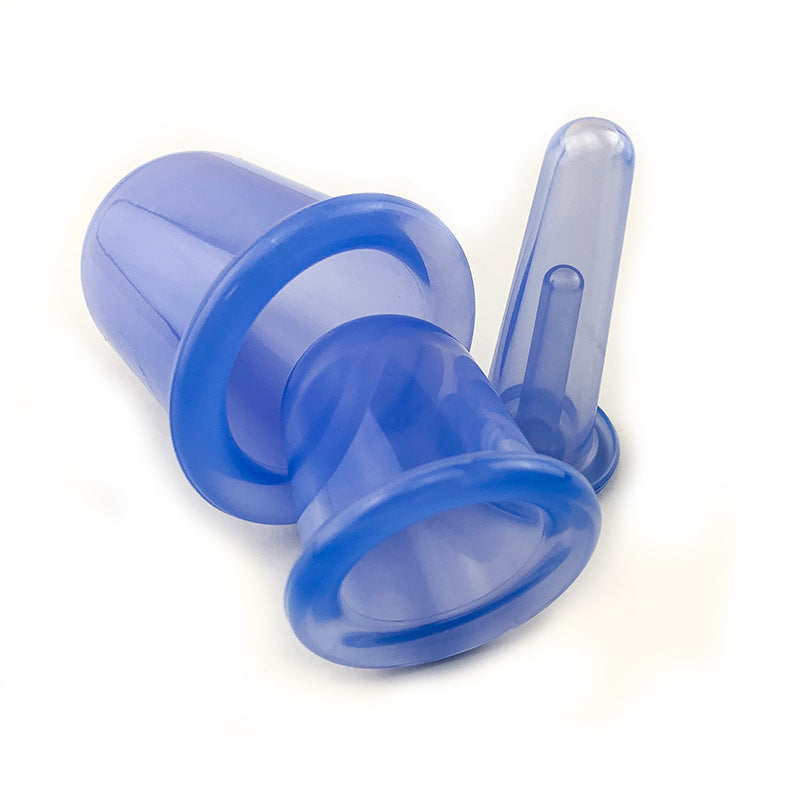 In-stock silicone cupping device for home use, vacuum cupping for gua sha, moisture-absorbing massage cup, meridian health care, knee joint cupping device, avai - image 1