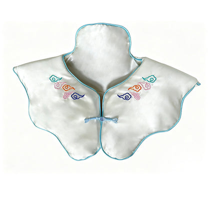 Shoulder and neck heating pad, electrically heated, embroidered cloud-shaped shoulder shawl with mugwort, herbal soothing neck wrap for home use, moxibustion ne - image 5