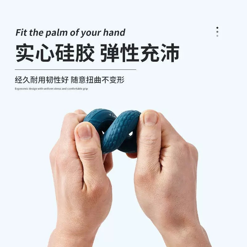 Silicone grip strength trainer for men and women, grip ball for wrist and arm muscle training, five-finger strength rehabilitation grip ring, professional yoga - image 2