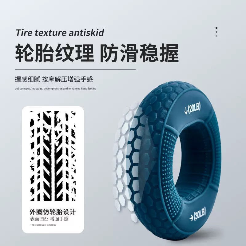 Silicone grip strength trainer for men and women, grip ball for wrist and arm muscle training, five-finger strength rehabilitation grip ring, professional yoga - image 4